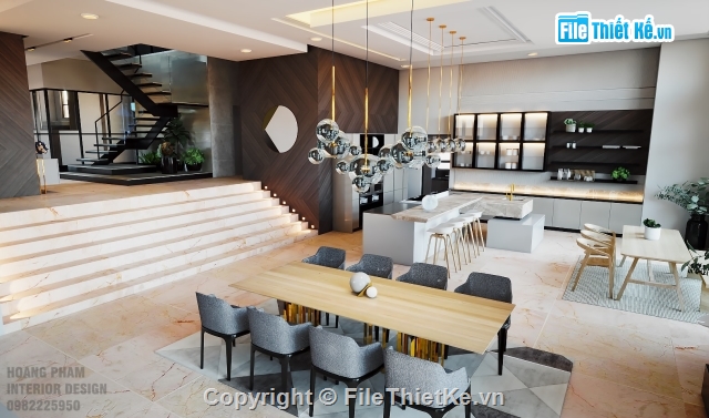 Model nội thất,Sketchup + Vray nội thất,Model Sketchup Phòng khách,sketchup nhà bếp