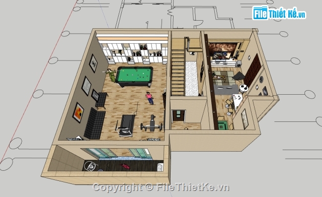 Nội thất,Sketchup nội thất,Su nội thất,Model SU nội thất,Sketchup mẫu nội thất