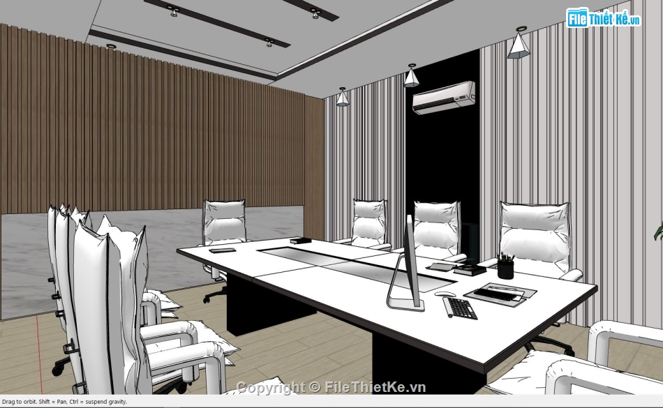 sketchup phòng họp,Model sketchup phòng họp,Model sketchup phòng thờ,phòng họp sketchup