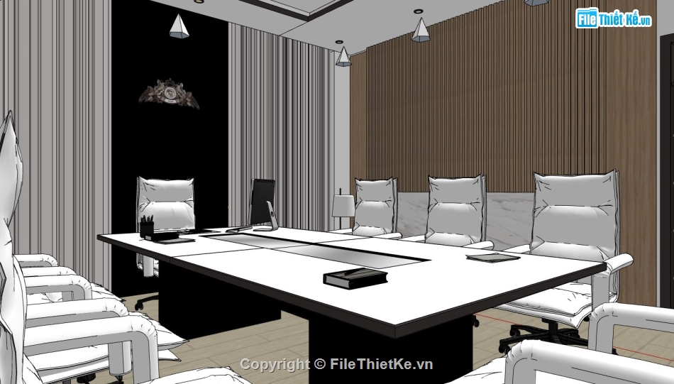 sketchup phòng họp,Model sketchup phòng họp,Model sketchup phòng thờ,phòng họp sketchup