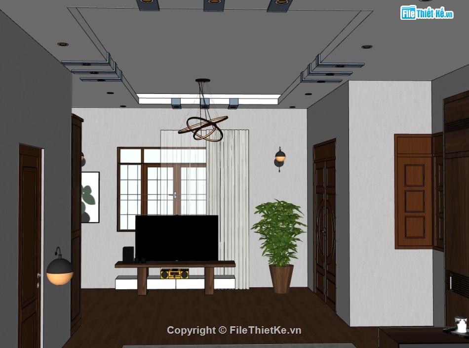 Model phòng ngủ,phòng ngủ sketchup,file sketchup phòng ngủ,phòng ngủ model su