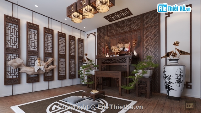 Model sketchup phòng thờ,sketchup phòng thờ rất đẹp,Model sketchup phòng thờ rất đẹp,phòng thờ file sketchup