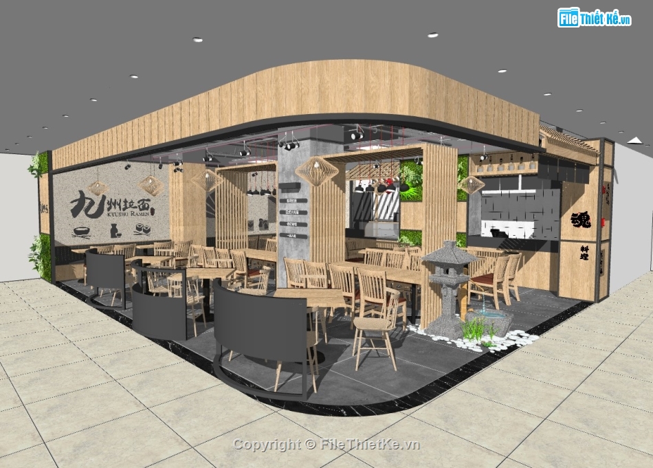 su nội thất quán cafe,sketchup quán cafe,quán cafe,su quá cafe