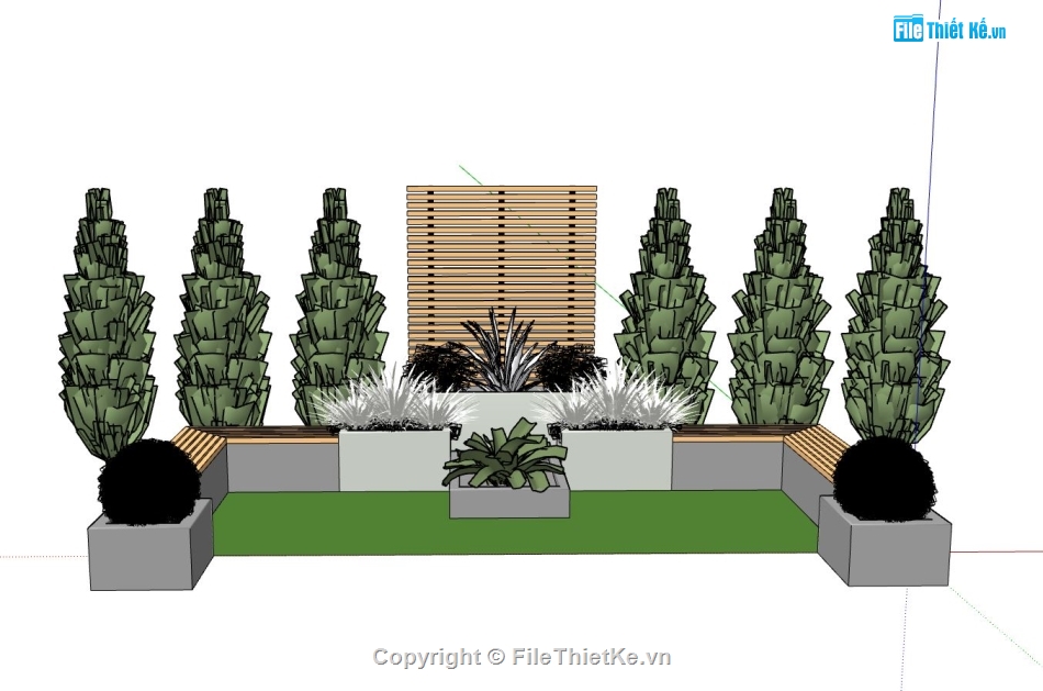 sân thượng,sketchup sân thượng,model su sân thượng,su sân thượng