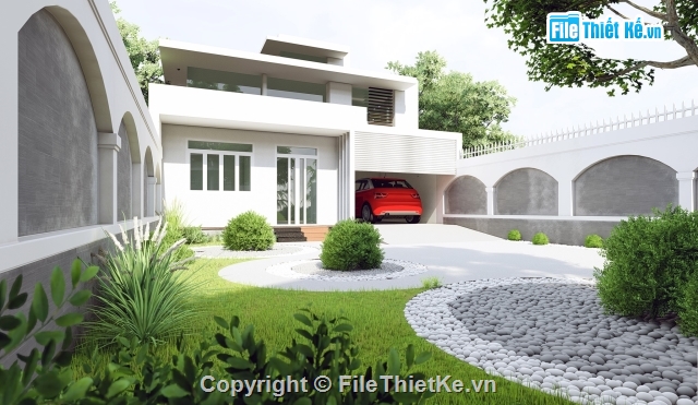 mẫu sân vườn đẹp,sketchup thiết kế cảnh quan sân vườn,Sketchup sân vườn rất đẹp,thiết kế sân vường