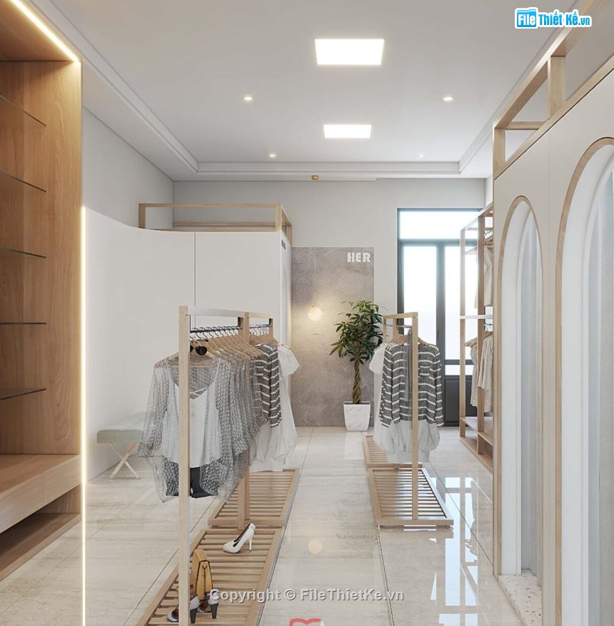 shop thời trang sketchup,file sketchup shop thời trang,shop thời trang,Model su shop thời trang