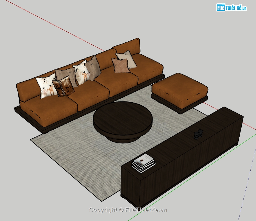 sketchup phòng khách,Model sketchup phòng khách,file sketchup sofa,sketchup sofa,sofa phòng khách