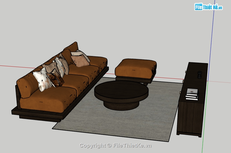 sketchup phòng khách,Model sketchup phòng khách,file sketchup sofa,sketchup sofa,sofa phòng khách