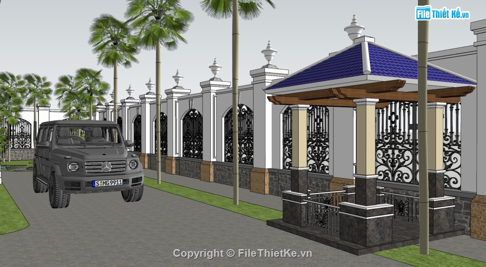 biệt thự 1 tầng model su,sketchup biệt thự 1 tầng,biệt thự 1 tầng sketchup,file su biệt thự 1 tầng,biệt thự 1 tầng file su