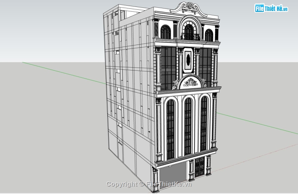 thiết kế văn phòng,văn phòng sketchup,mẫu sketchup văn phòng làm việc