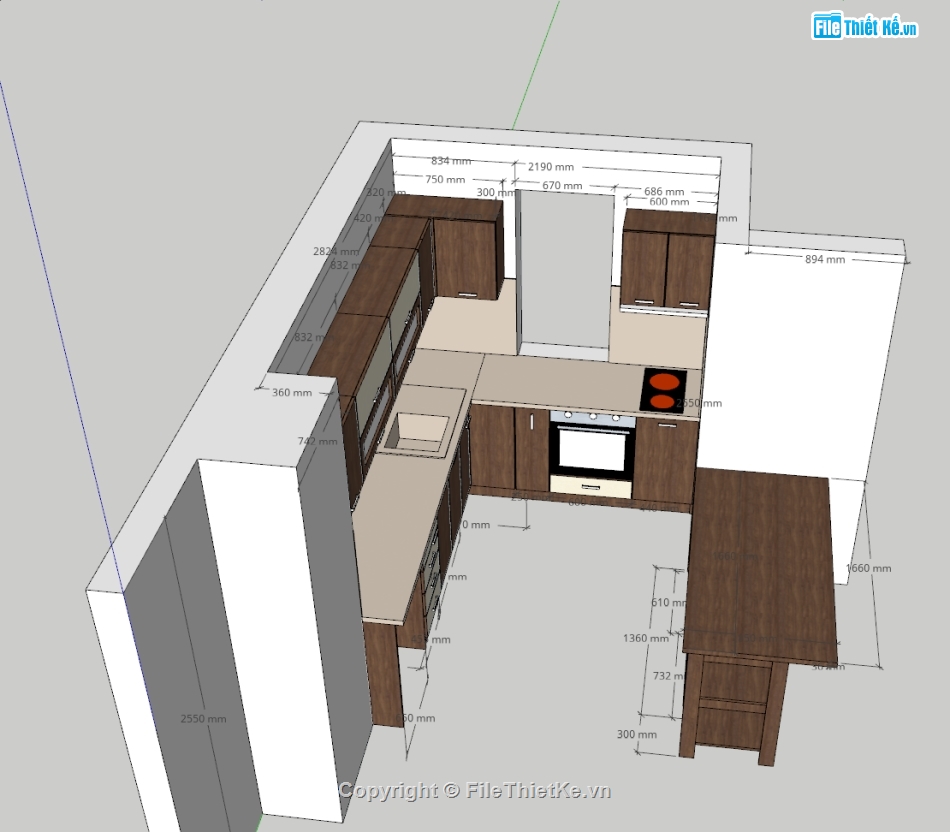 tủ bếp,sketchup tủ bếp,tủ,thư viện tủ đồ