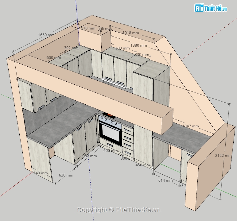 tủ bếp,sketchup tủ bếp,tủ,thư viện tủ đồ