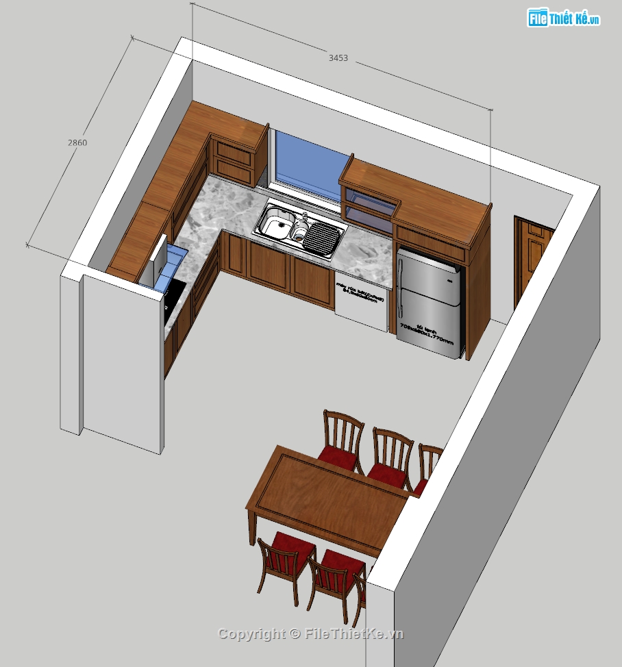 tủ bếp,sketchup tủ bếp,tủ,thư viện tủ đồ