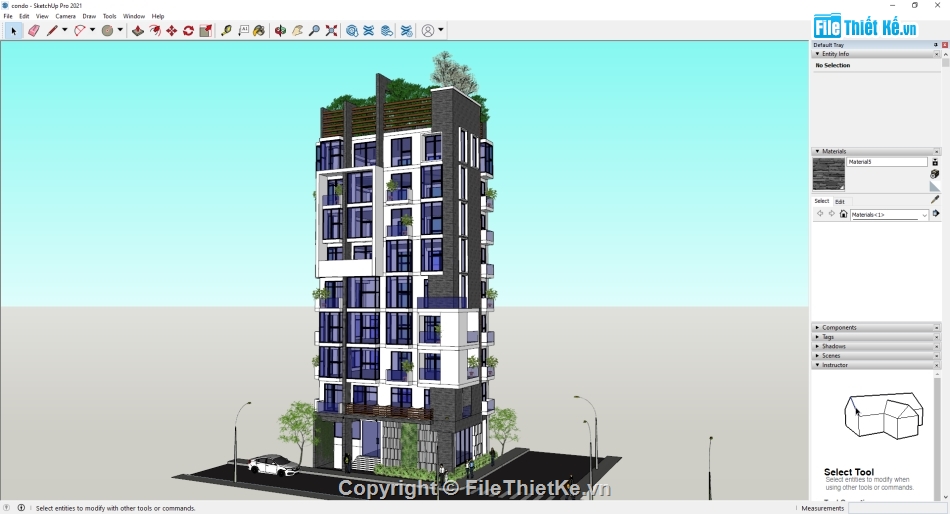 model chung cư,tòa nhà chung cư hiện đại,model sketchup chung cư