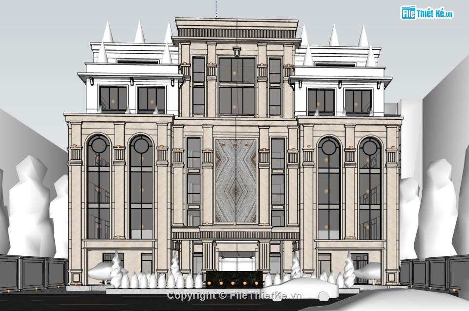 bản vẽ nhà làm việc,model su nhà làm việc,sketchup nhà làm việc,file sketchup nhà làm việc