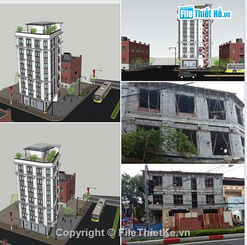 bản vẽ sketchup văn phòng,bản vẽ chung cư,tòa nhà văn phòng,nhà văn phòng,sketchup tòa nhà cao tầng