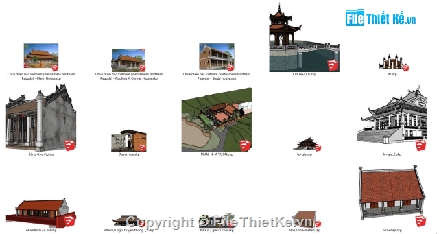 Nhà cổ,tổng hợp các mẫu,Sketchup,Sketchup Nhà cổ