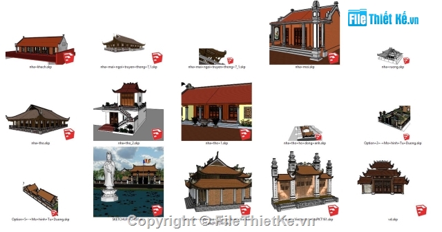 Nhà cổ,tổng hợp các mẫu,Sketchup,Sketchup Nhà cổ