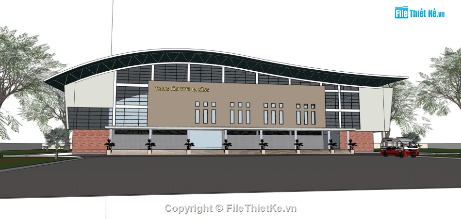 trung tâm thể thao,thể dục thể thao sketchup,model su nhà đa năng,mẫu nhà thể dục thể thao,thiết kế nhà đa năng