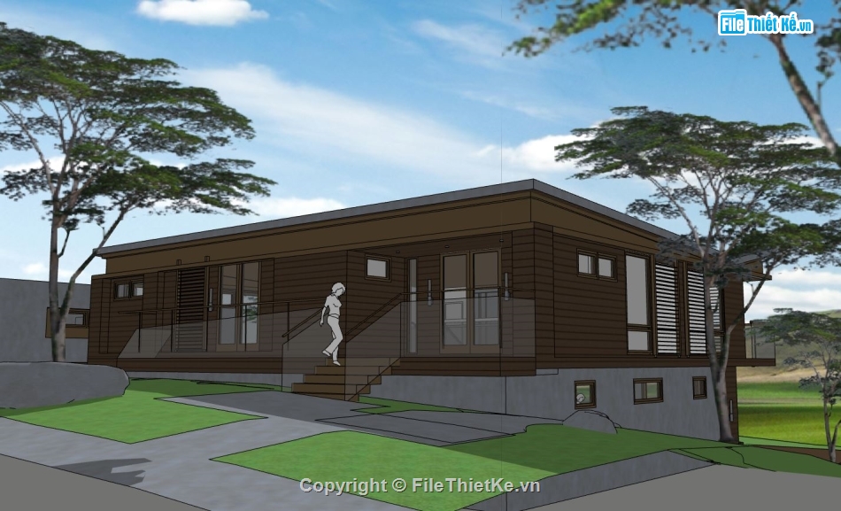 model su biệt thự 2 tầng,file sketchup biệt thự 2 tầng,mẫu biệt thự 2 tầng,sketchup biệt thự 2 tầng
