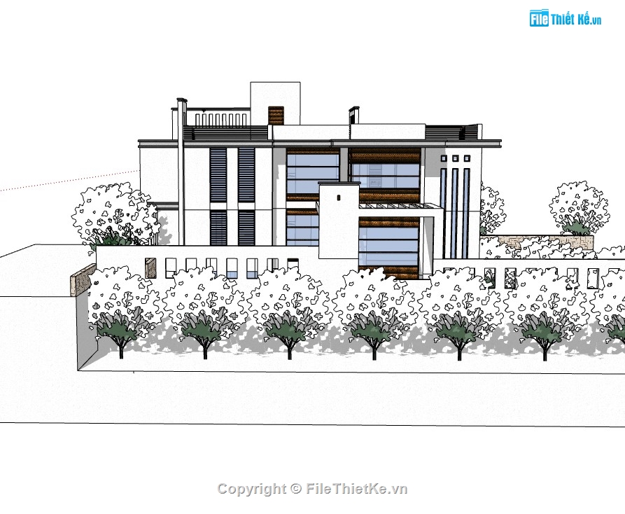 biệt thự 3 tầng,su biệt thự,sketchup biệt thự,su biệt thự 3 tầng,sketchup biệt thự 3 tầng