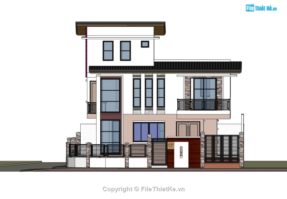 biệt thự 3 tầng,su biệt thự,sketchup biệt thự,su biệt thự 3 tầng,sketchup biệt thự 3 tầng