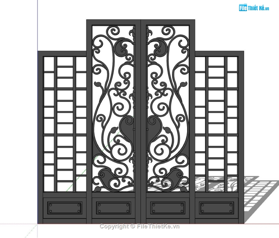 file cnc mẫu cửa,model su mẫu cửa,file sketchup mẫu cửa