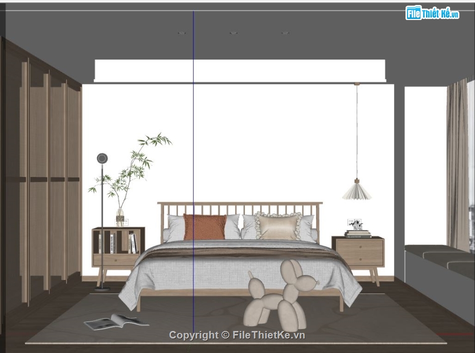 Model phòng ngủ,su phòng ngủ,model sketchup phòng ngủ