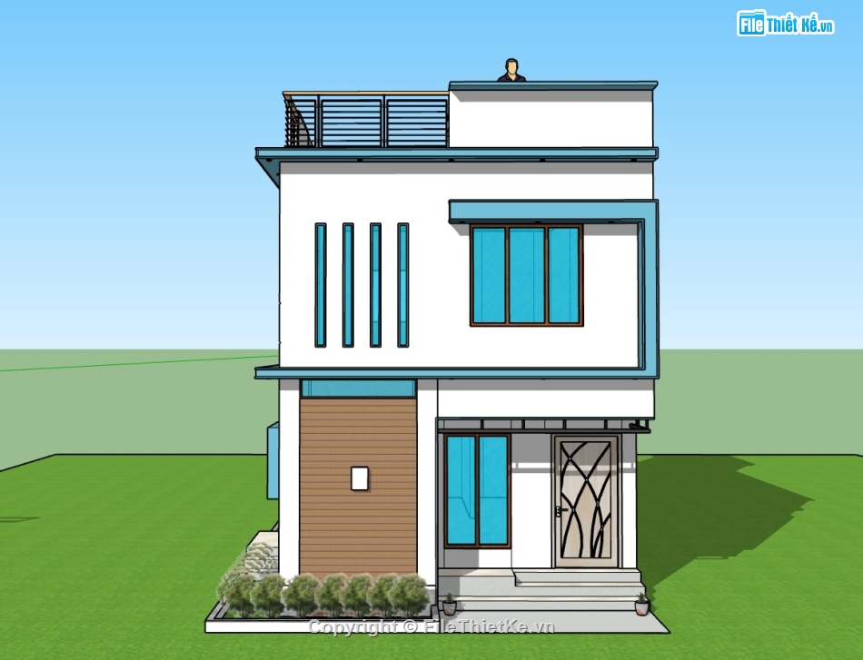 Nhà phố 2 tầng,su nhà phố,sketchup nhà phố,su nhà phố 2 tầng,sketchup nhà phố 2 tầng