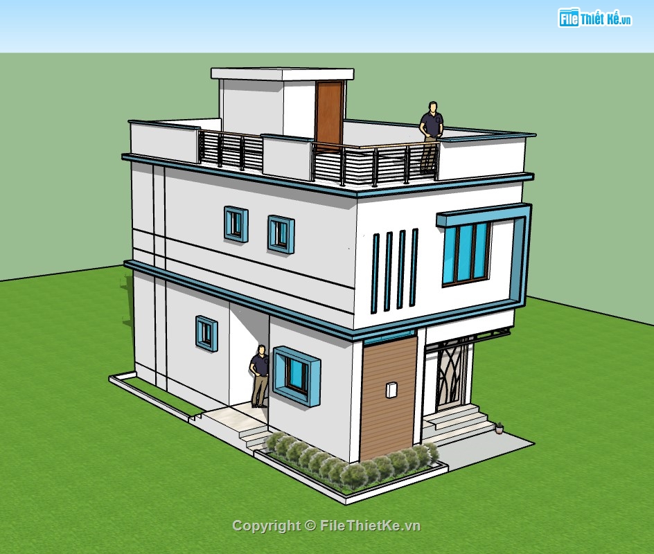 Nhà phố 2 tầng,su nhà phố,sketchup nhà phố,su nhà phố 2 tầng,sketchup nhà phố 2 tầng
