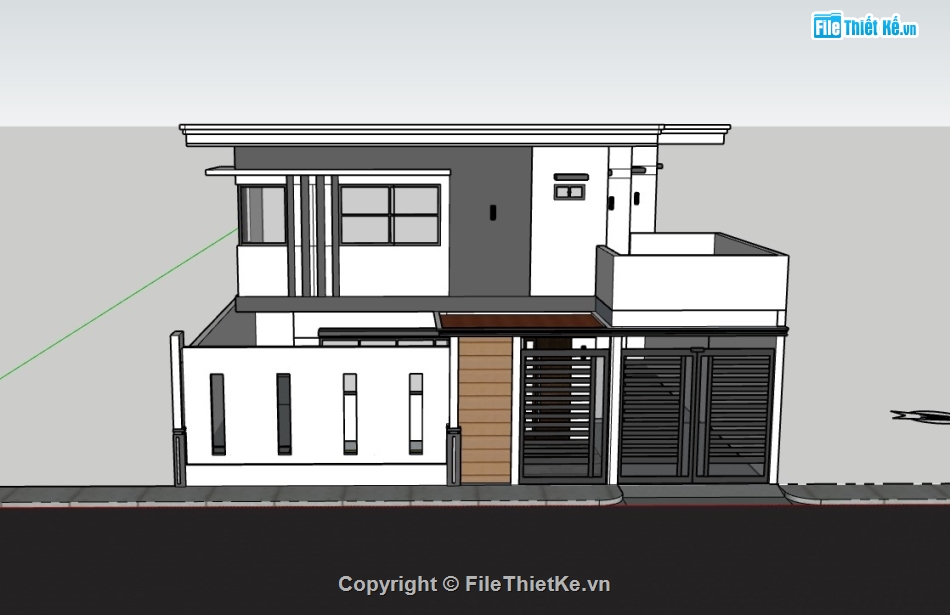 nhà phố 2 tầng,su nhà phố,sketchup nhà phố,su nhà phố 2 tầng,sketchup nhà phố 2 tầng