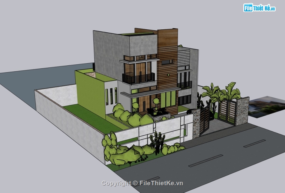 su nhà phố,sketchup nhà phố,su nhà phố 2 tầng,sketchup nhà phố 2 tầng