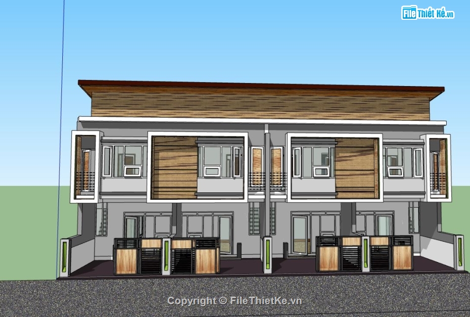 su nhà phố,model su nhà phố,file sketchup nhà phố