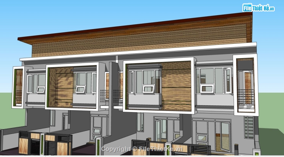 su nhà phố,model su nhà phố,file sketchup nhà phố