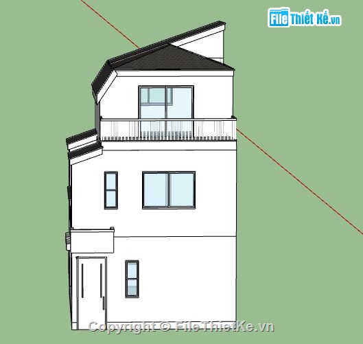 su nhà phố 3 tầng,model su nhà phố 3 tầng,su nhà phố