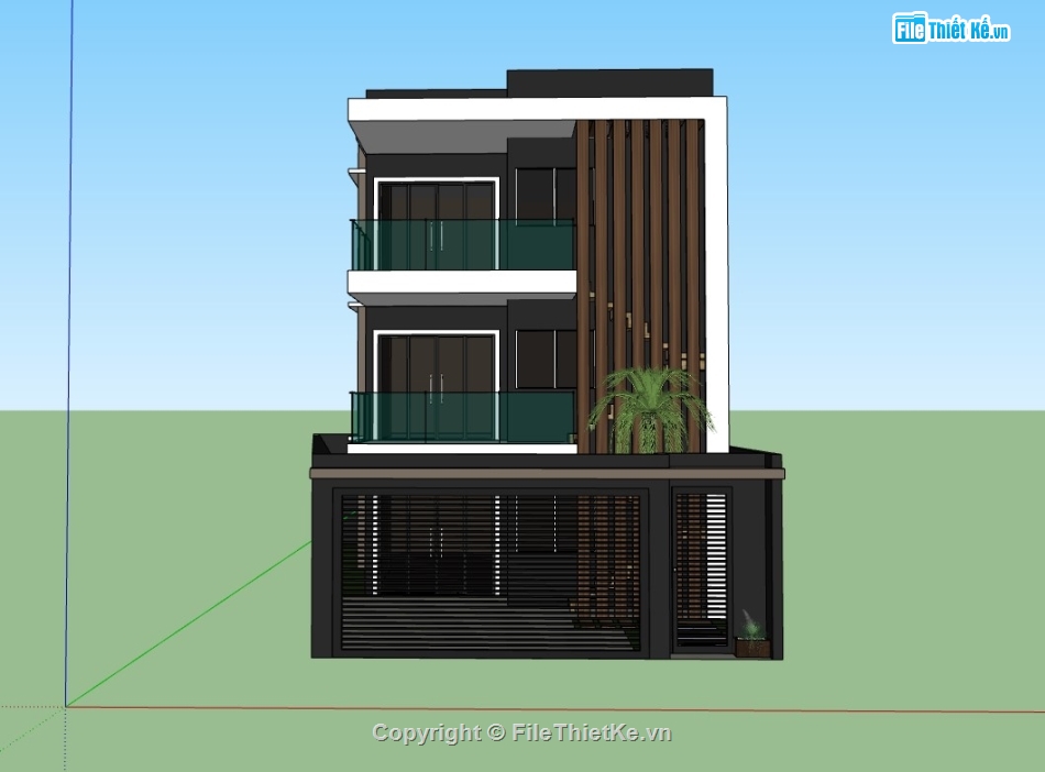 nhà phố 3 tầng,su nhà phố,sketchup nhà phố,su nhà phố 3 tầng,sketchup nhà phố 3 tầng