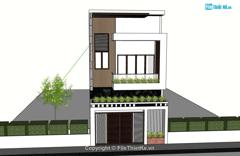 su nhà phố,model su nhà phố,file sketchup nhà phố