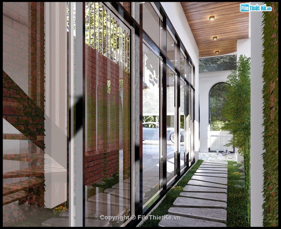 nhà phố 3 tầng,su nhà phố,sketchup nhà phố