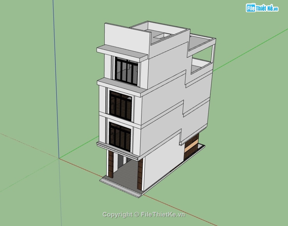 su nhà phố 4 tầng,sketchup nhà phố 4 tầng,su nhà phố,sketchup nhà phố,nhà phố 4 tầng