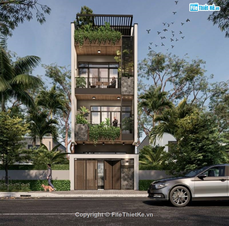 nhà 4 tầng,su nhà phố,sketchup nhà phố,su nhà phố 4 tầng,sketchup nhà phố 4 tầng