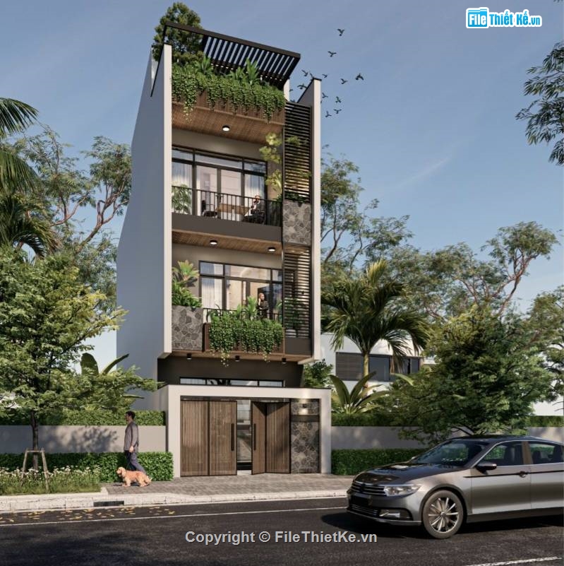 nhà 4 tầng,su nhà phố,sketchup nhà phố,su nhà phố 4 tầng,sketchup nhà phố 4 tầng