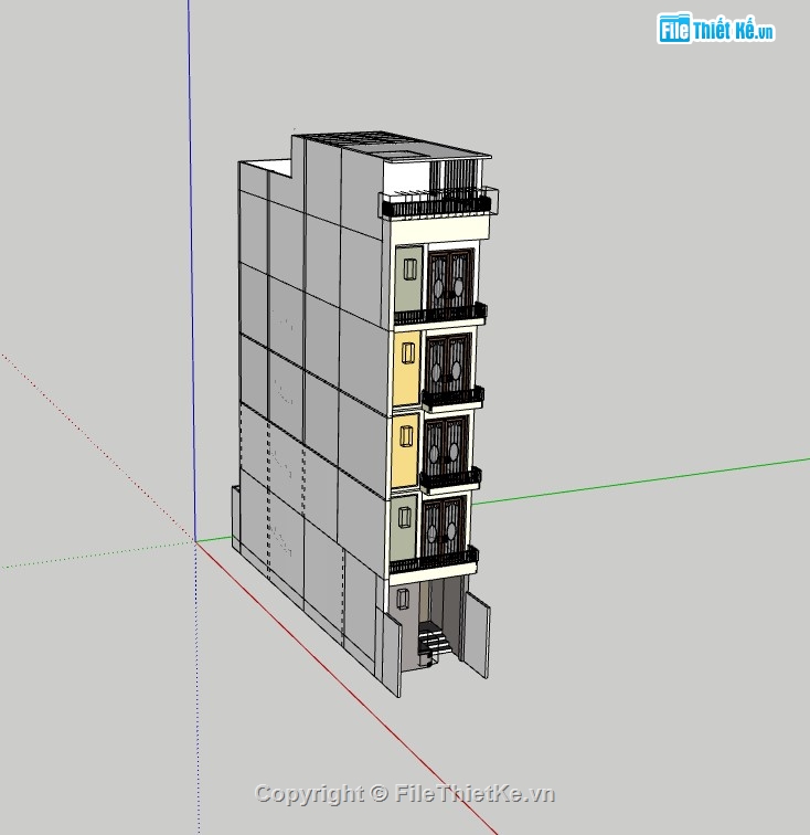 nhà phố 6 tầng,su nhà phố,sketchup nhà phố,su nhà phố 6 tầng,sketchup nhà phố 6 tầng