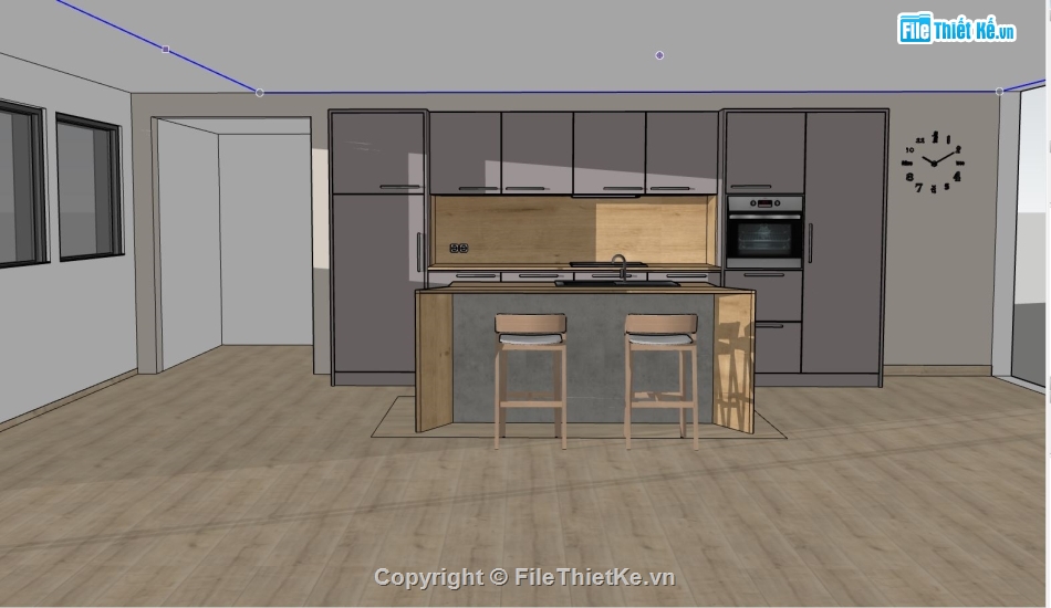 nội thất phòng bếp,su nội thất đẹp,sketchup nội thất phòng bếp,mẫu nội thất phòng bếp