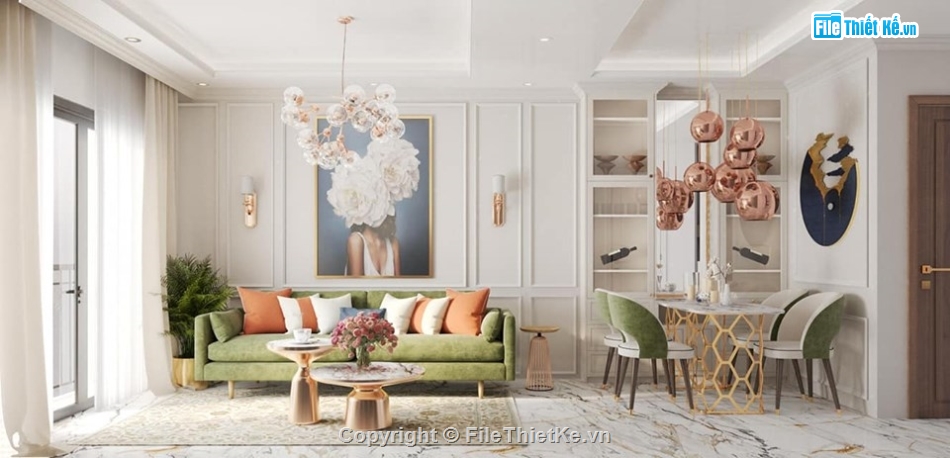 sketchup nội thất chung cư,sketchup nội thất hiện đại,sketchup nội thất phòng khách