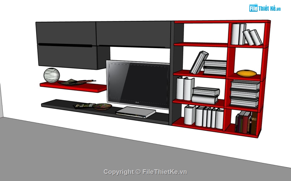 nội thất phòng khách,nội thất phòng khách su,sketchup nội thất phòng khách