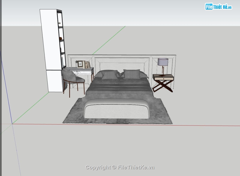 nội thất phòng ngủ,Model phòng ngủ,su phòng ngủ,file 3d su phòng ngủ