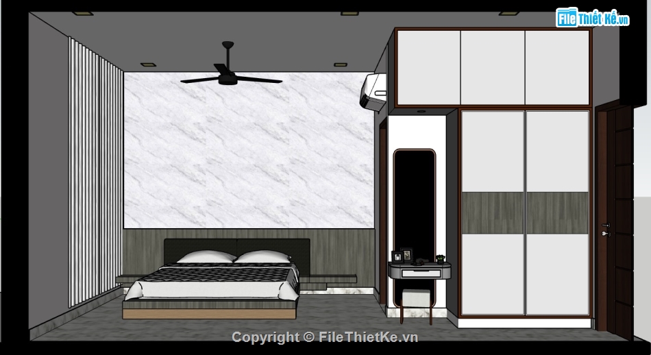 nội thất phòng ngủ,su nội thất,sketchup nội thất,su nội thất bếp