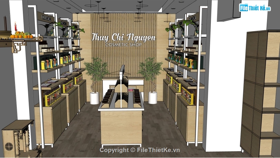 shop mỹ phẩm,su shop mỹ phẩm,Model shop mỹ phẩm,nội thất shop mỹ phẩm