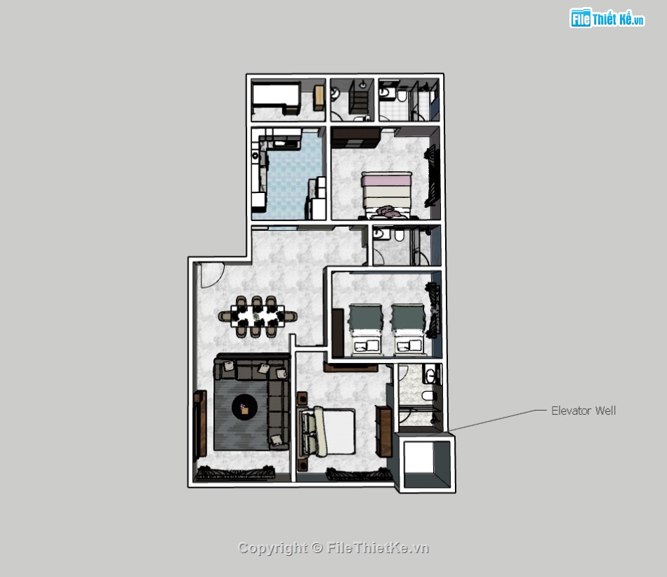 su nhà phố,sketchup nội thất,su nội thất