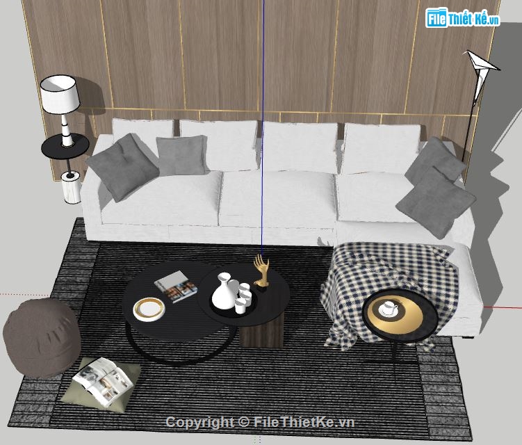 Model su phòng khách  đẹp,sketchup phòng khách,model su phòng khách